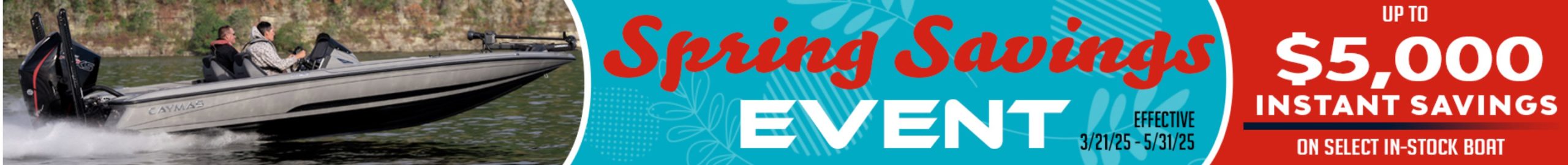 Caymas Spring Savings Image Freshwater Banner